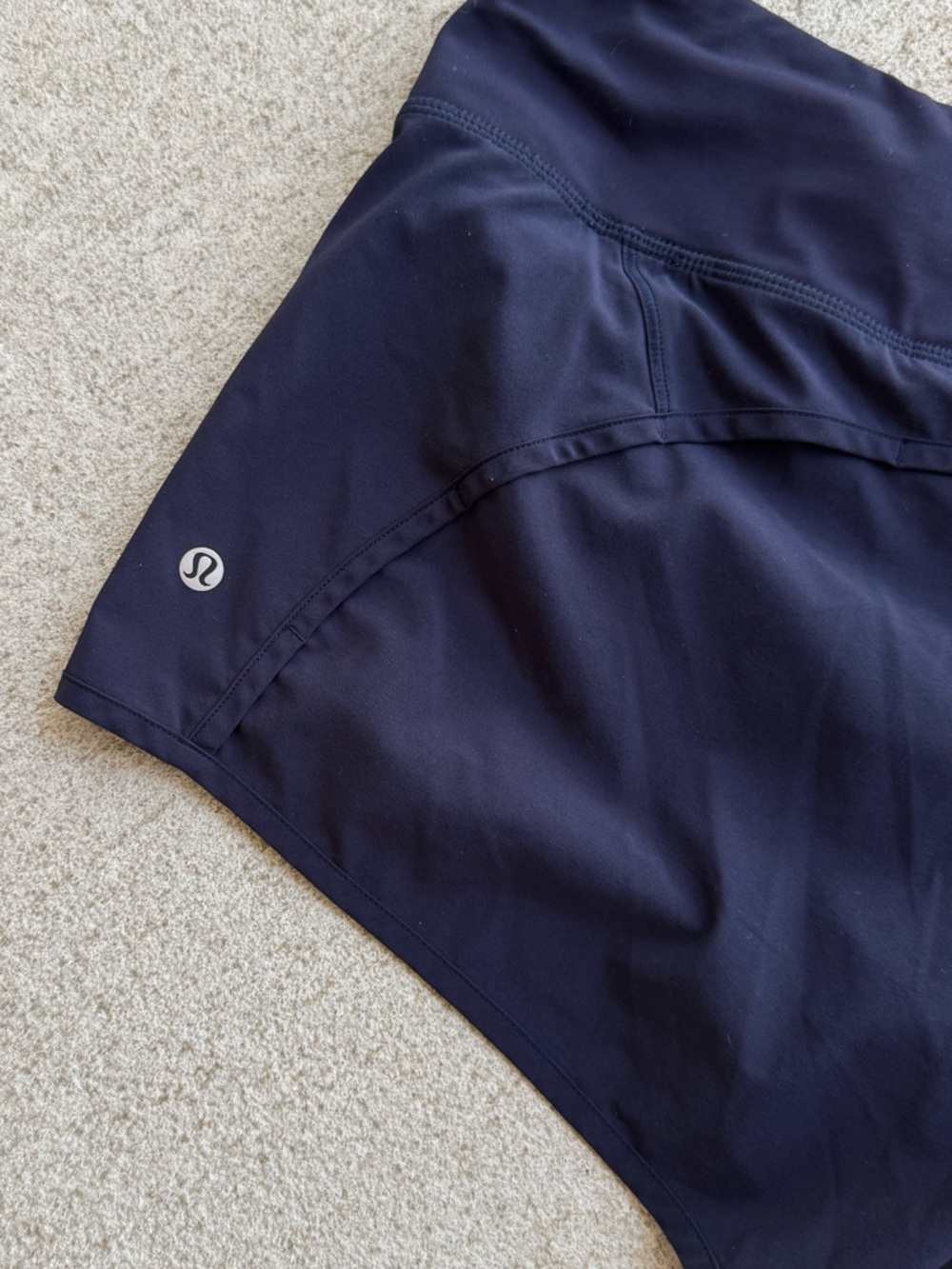 LULU LEMON athletica Navy Women's Athletic Shorts - Picture 4 of 5